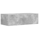 Væghængt skrivebord Beton Grå Konstrueret træ 100 x 45 x 30 cm