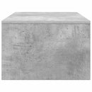 Væghængt skrivebord Beton Grå Konstrueret træ 100 x 45 x 30 cm