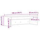 Væghængt skrivebord Beton Grå Konstrueret træ 100 x 45 x 30 cm