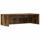 Væghængt skrivebord Røget eg Konstrueret træ 100 x 45 x 30 cm