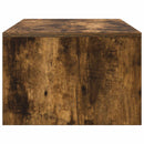 Væghængt skrivebord Røget eg Konstrueret træ 100 x 45 x 30 cm