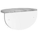 Væghylde Vægmonteret Beton Grå 38 x 19 x 19 cm Konstrueret træ