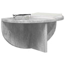 Væghylde Vægmonteret Beton Grå 38 x 19 x 19 cm Konstrueret træ