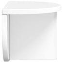 Væghylde 2 pcs Høj gloss hvid 38 x 19 x 19 cm Konstrueret træ