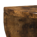 Væghylde 2 pcs Røget eg 38 x 19 x 19 cm Konstrueret træ