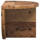 Væghylde 2 pcs Gammelt træ 38 x 19 x 19 cm Konstrueret træ