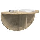 Væghylde 2 pcs Sonoma eg 48 x 24 x 24 cm Konstrueret træ