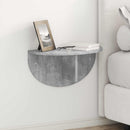Væghylde 2 pcs Beton Grå 48 x 24 x 24 cm Konstrueret træ