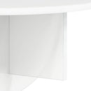 Væghylde 2 stk. Høj gloss hvid 48 x 24 x 24 cm Konstrueret træ