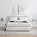 Væghylde 2 pcs Høj gloss hvid 48 x 24 x 24 cm Konstrueret træ