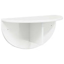 Væghylde 2 stk. Høj gloss hvid 48 x 24 x 24 cm Konstrueret træ