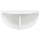 Væghylde 2 pcs Høj gloss hvid 48 x 24 x 24 cm Konstrueret træ
