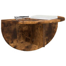 Væghylde 2 pcs Røget eg 48 x 24 x 24 cm Konstrueret træ
