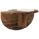 Væghylde 2 pcs Gammelt træ 48 x 24 x 24 cm Konstrueret træ
