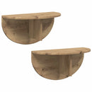 Væghylde Vægmonteret 2 pcs Artisan Egetræ 48 x 24 x 24 cm