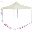 Party Tent Creme 200 x 200 x 315 cm Oxford stof