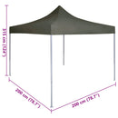 Party Tent Antracit 200 x 200 x 315 cm Oxford stof