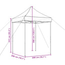 Party Tent Grøn 200 x 200 x 306 cm Oxford stof
