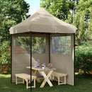 Party Tent Gråbrun 200 x 200 x 306 cm Oxford stof