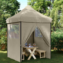 Party Tent Gråbrun 200 x 200 x 306 cm Oxford stof