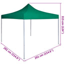 Party Tent Grøn 291 x 291 x 315 cm Oxford stof