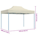 Party Tent Creme 280 x 410 x 315 cm Oxford stof