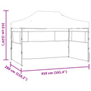 Party Tent Antracit 280 x 410 x 315 cm Oxford stof