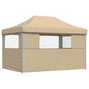 Party Tent Beige 279 x 410 x 315 cm Oxford stof