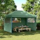 Party Tent Grøn 279 x 410 x 315 cm Oxford stof