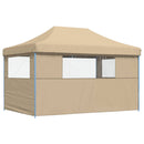Party Tent Beige 292 x 440 x 315 cm Oxford stof
