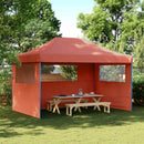 Party Tent Terrakotta 292 x 440 x 315 cm Oxford stof