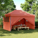 Party Tent Terrakotta 292 x 440 x 315 cm Oxford stof