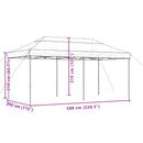 Party Tent Orange 292 x 580 x 315 cm Oxford stof