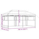 Party Tent Orange 292 x 580 x 315 cm Oxford stof