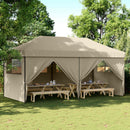 Party Tent Gråbrun 292 x 580 x 315 cm Oxford stof