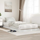 Gulv seng ramme Hvid 80 x 200 cm Konstrueret træ