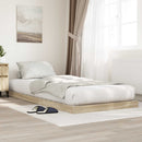 Gulv seng ramme Sonoma eg 90 x 200 cm Konstrueret træ