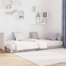 Gulv seng ramme Beton Grå 100 x 200 cm Konstrueret træ