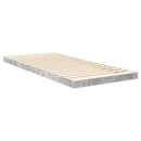 Gulv seng ramme Beton Grå 100 x 200 cm Konstrueret træ