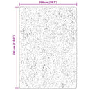 Medium luv blød og vaskbar tæppe HUARTE Brun 200 x 280 cm