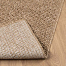 Områdetæpper Firkantet AGIRA Naturfarvet 120 x 120 cm Polyester