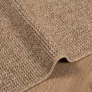 Områdetæpper Firkantet AGIRA Naturfarvet 200 x 200 cm Polyester