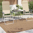 Områdetæpper Moiré AGIRA Naturfarvet 170 x 120 cm Polyester