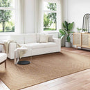 Områdetæpper Moiré AGIRA Naturfarvet 280 x 200 cm Polyester
