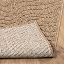 Områdetæpper Moiré AGIRA Naturfarvet 120 x 120 cm Polyester