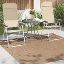Områdetæpper Moiré AGIRA Naturfarvet 120 x 120 cm Polyester