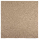 Områdetæpper Moiré AGIRA Naturfarvet 120 x 120 cm Polyester