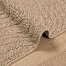 Områdetæpper Moiré AGIRA Naturfarvet 240 x 240 cm Polyester