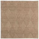 Områdetæpper Firkantet AGIRA Naturfarvet 240 x 240 cm Polyester