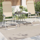Områdetæpper Rektangulær FARO Creme 170 x 120 cm Polyester